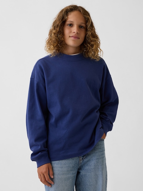 T-SHIRT SURDIMENSIONNÉ EN TISSU ÉPAIS POUR ENFANT