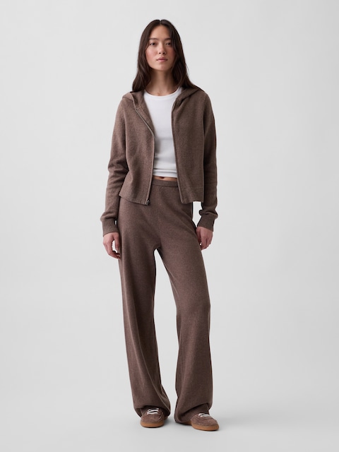 PANTALON AMPLE EFFET CACHEMIRE
