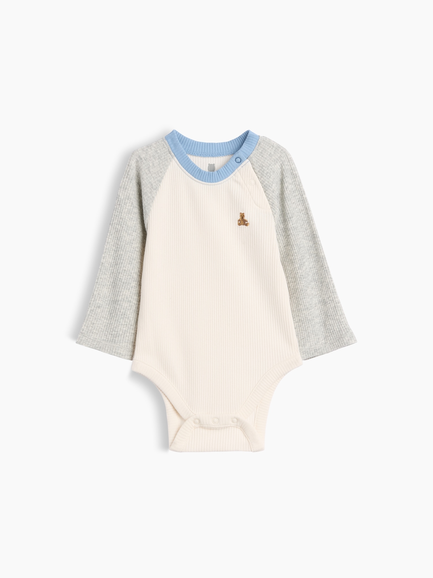 Cache-couche à manches raglan finement côtelé Premiers essentiels pour Bébé