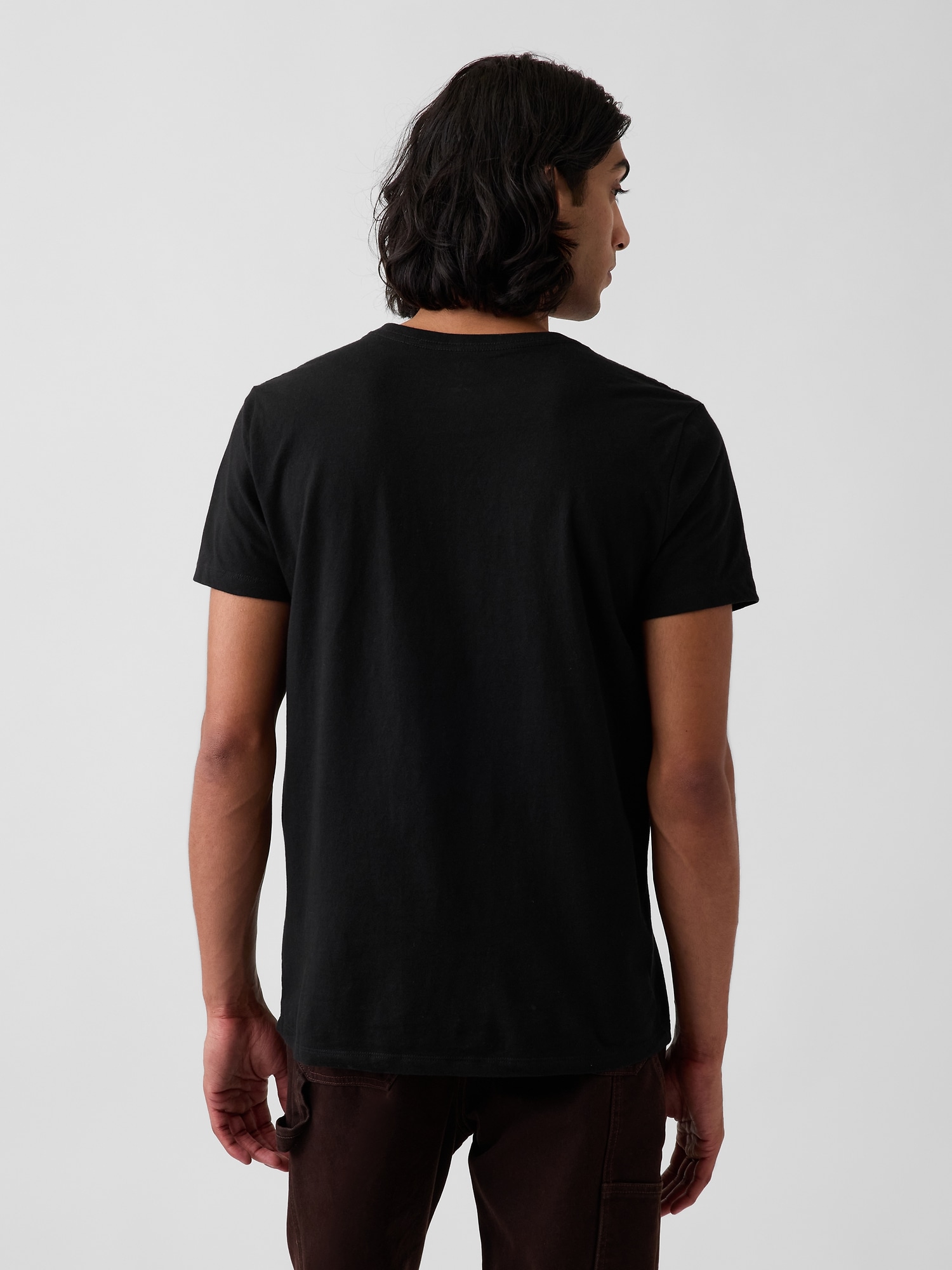 Cotton Jersey V-Neck T-Shirt
