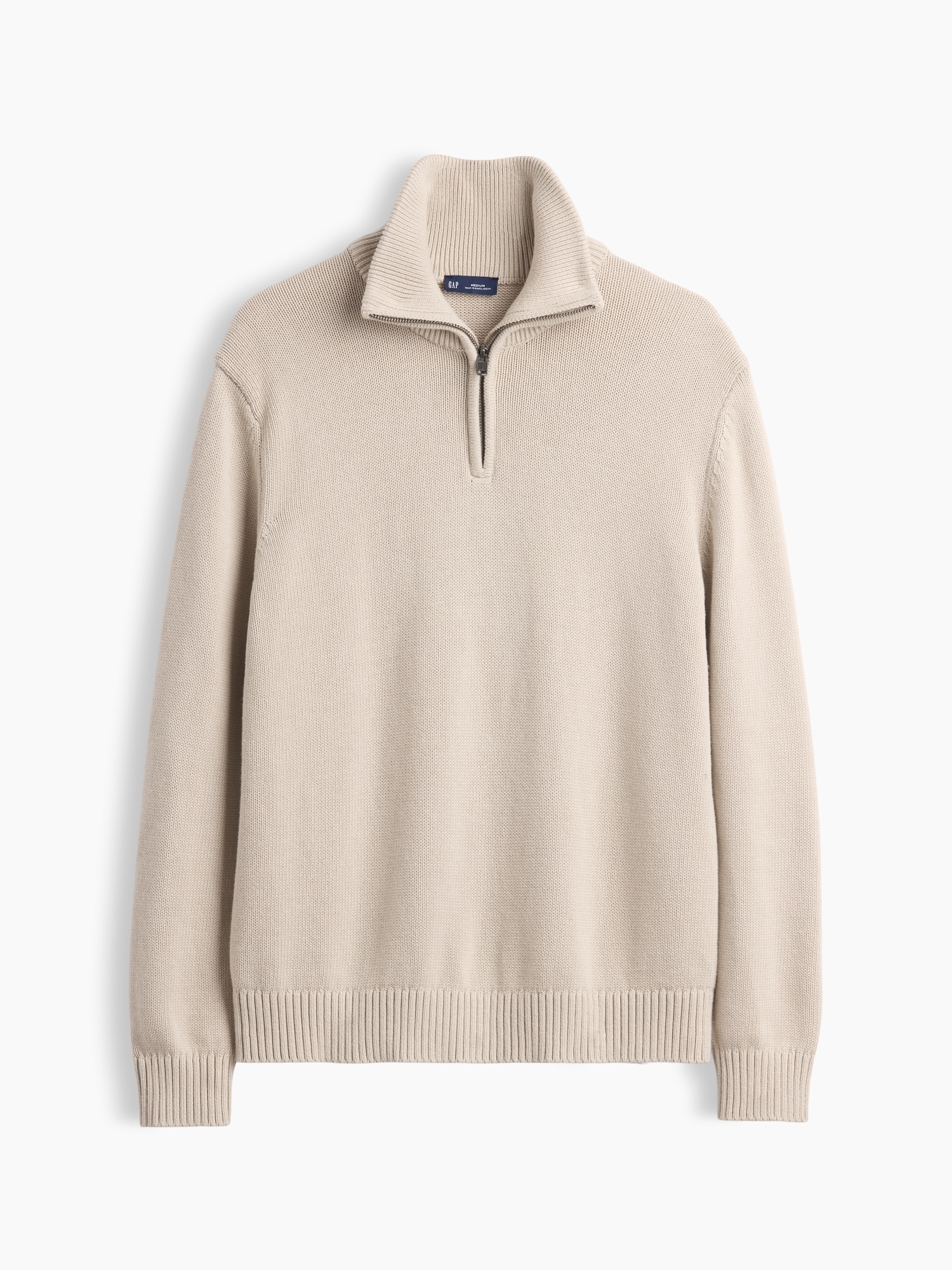 Relaxed Quarter-Zip Sweater