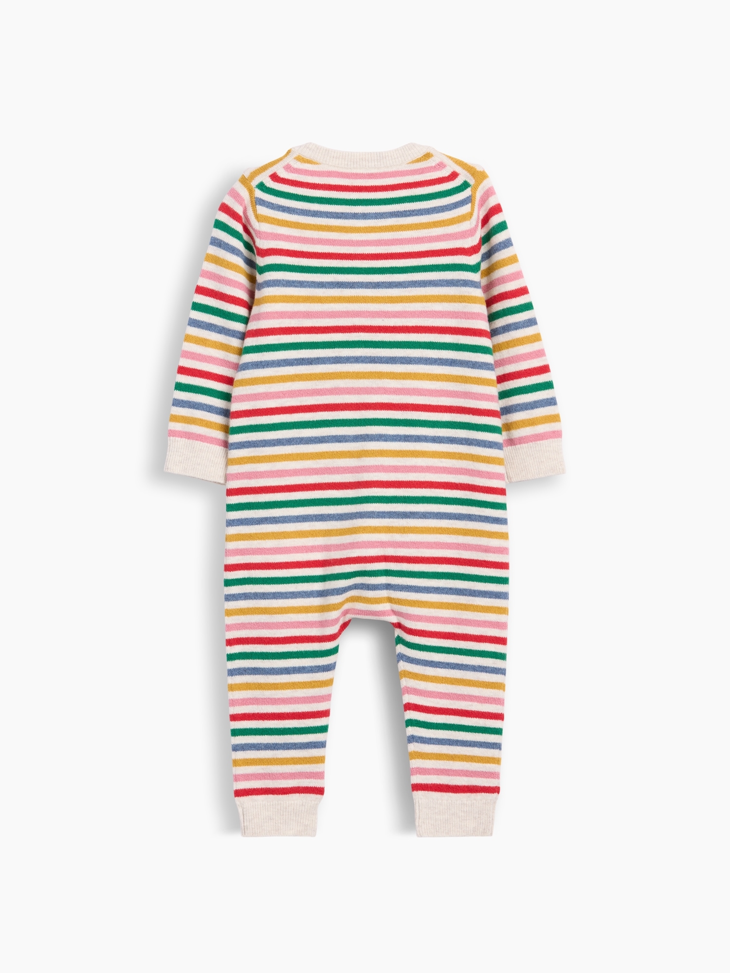 Une-pièce en tricot Effet cachemire à joyeuses rayures pour Bébé