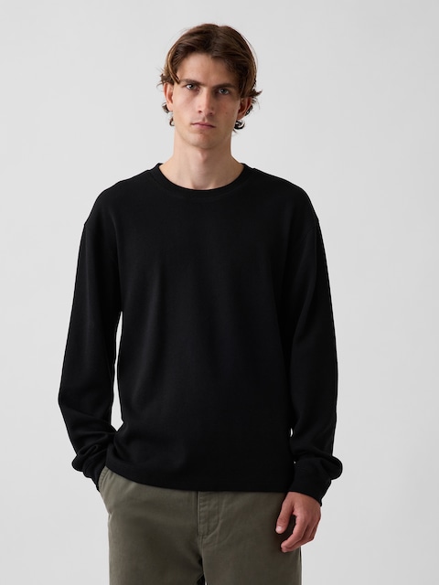 T-SHIRT GAUFRÉ DÉCONTRACTÉ