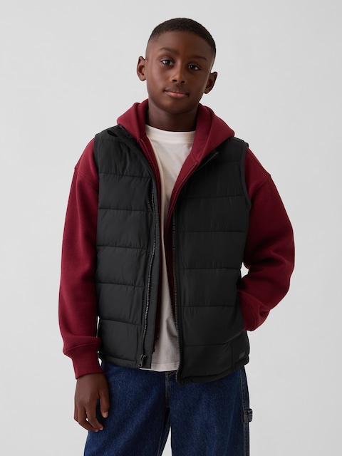 Kids Recycled Lightweight Puffer Vest