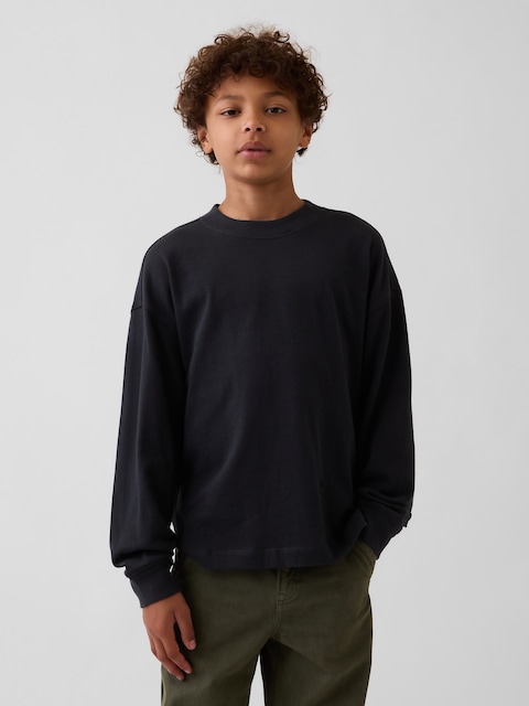 T-SHIRT SURDIMENSIONNÉ EN TISSU ÉPAIS POUR ENFANT