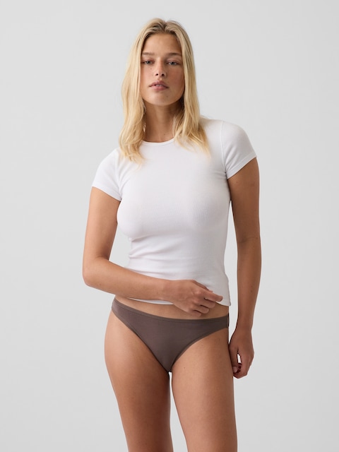 CULOTTE BIKINI EN COTON BIOLOGIQUE EXTENSIBLE PUREDOUCEUR