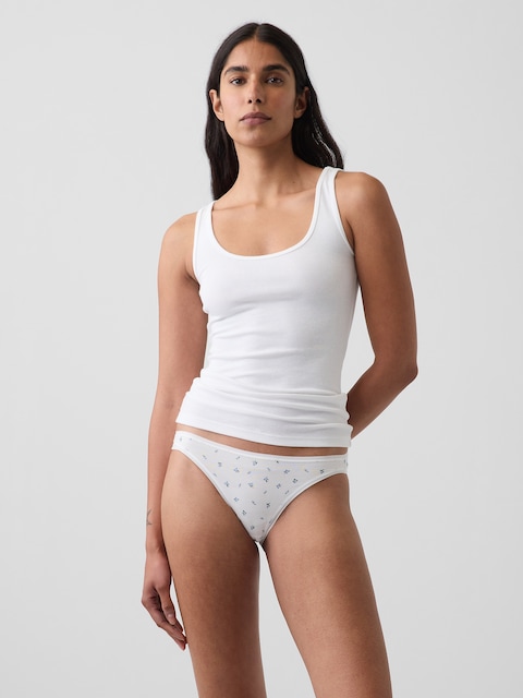 CULOTTE BIKINI EN COTON BIOLOGIQUE EXTENSIBLE PUREDOUCEUR