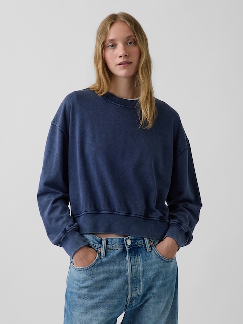 VintageSoft Terry Oversized Wedge Sweatshirt