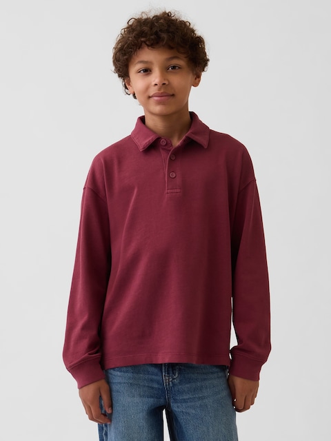 POLO DÉCONTRACTÉ EN TISSU ÉPAIS POUR ENFANT