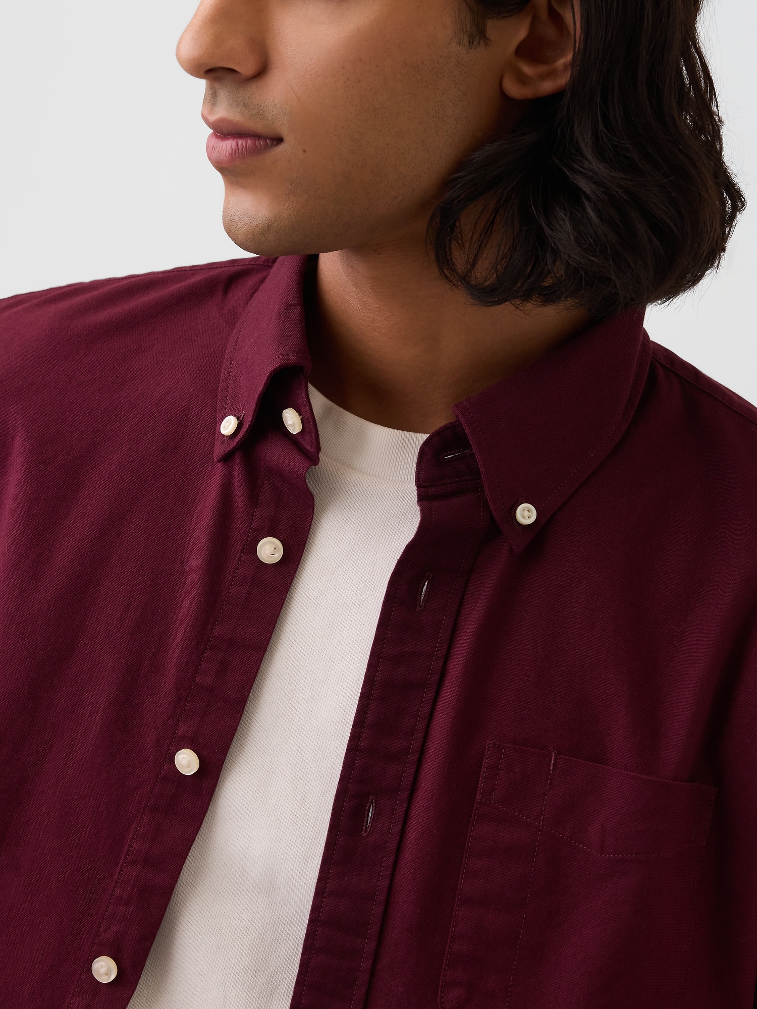 Plaid Oxford Button-Down Shirt