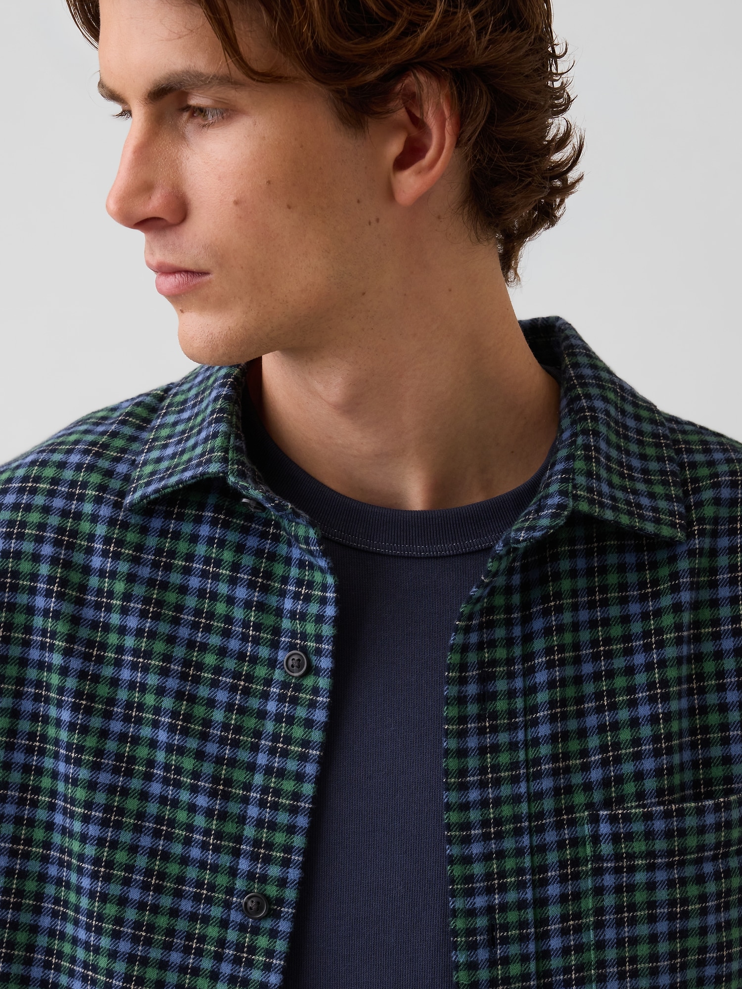 Relaxed Flannel Shirt