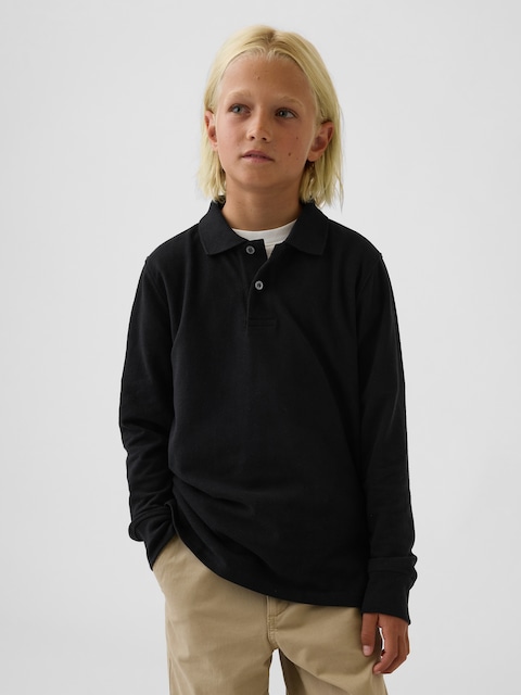 POLO D'UNIFORME 100 % COTON BIOLOGIQUE POUR ENFANT