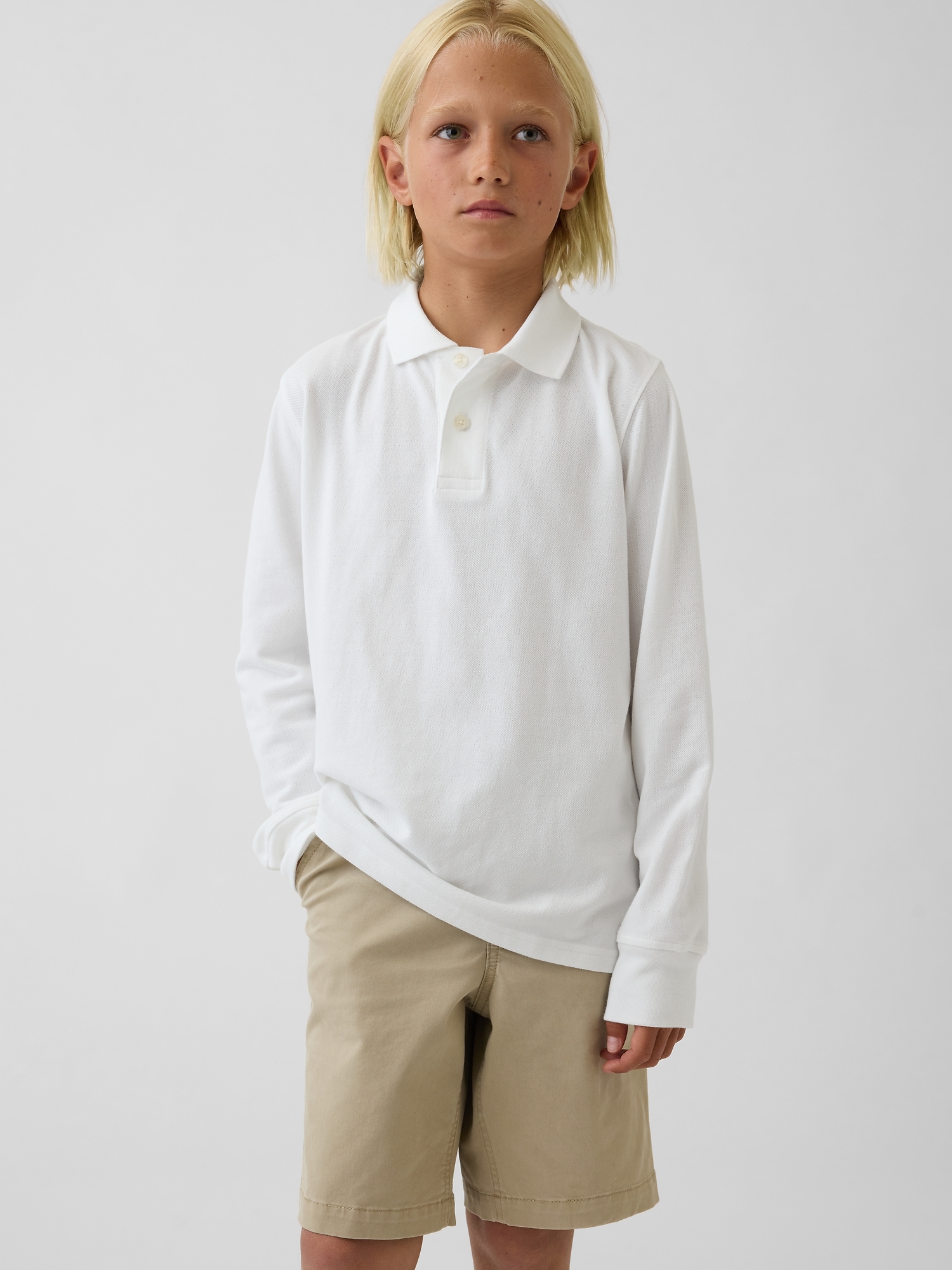 Kids Organic Cotton Uniform Polo Shirt Shirt
