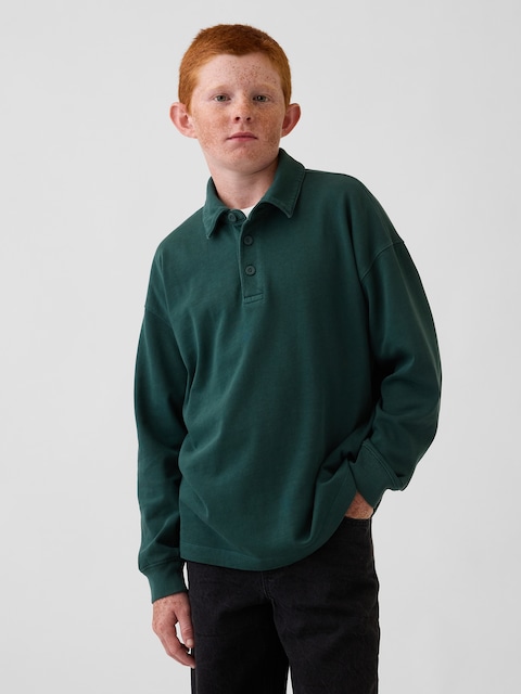 POLO DÉCONTRACTÉ EN TISSU ÉPAIS POUR ENFANT