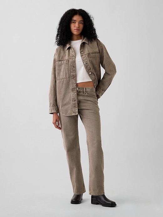 Denim Oversized Shirt Jacket | Gap