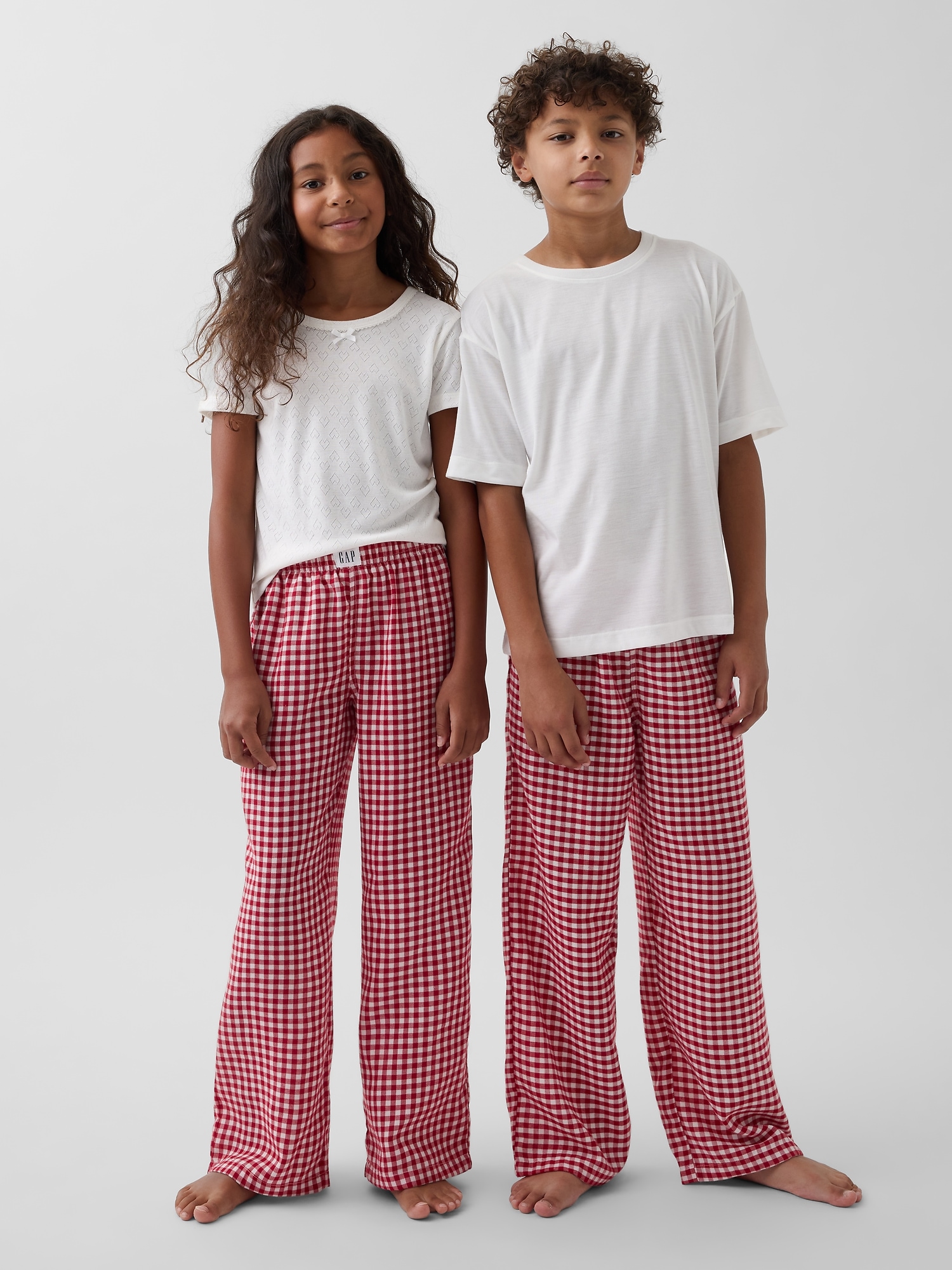 Pantalon de pyjama en flanelle recyclée pour Enfant