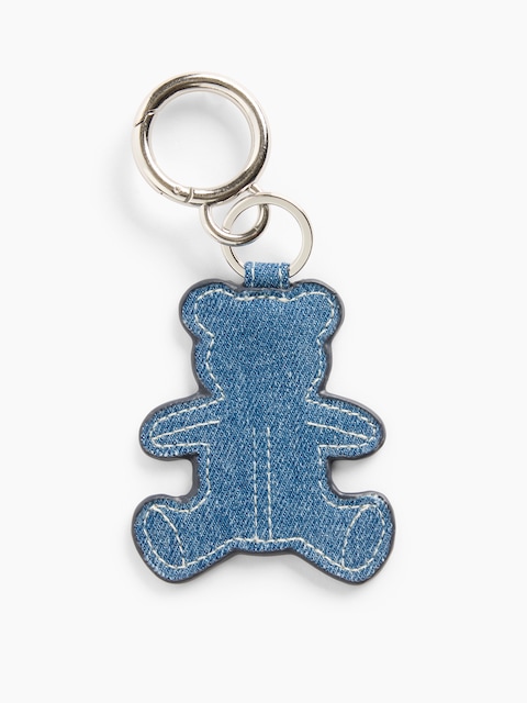 BRELOQUE DE SAC OURSON BRANNAN EN DENIM