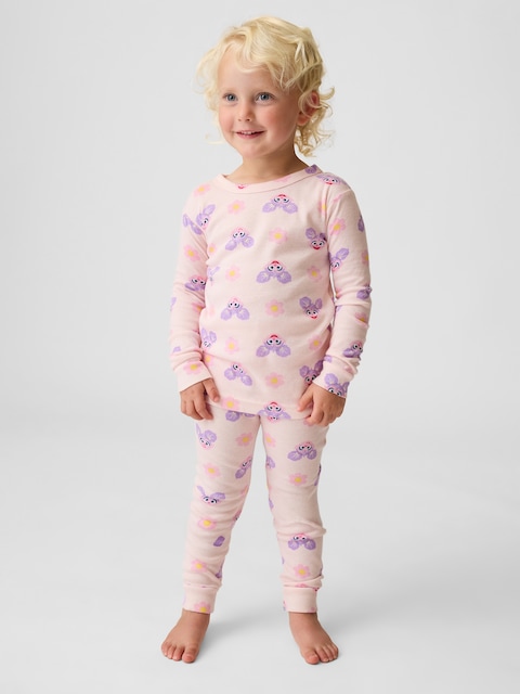 PYJAMA EN COTON BIOLOGIQUE BROSSÉ SESAME STREET POUR BÉBÉ ET TOUT-PETIT