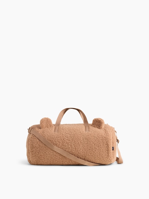 SAC DE FIN DE SEMAINE OURSON EN SHERPA POUR ENFANT