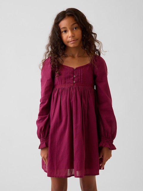 ROBE À TAILLE EMPIRE À MANCHES BOUFFANTES POUR ENFANT