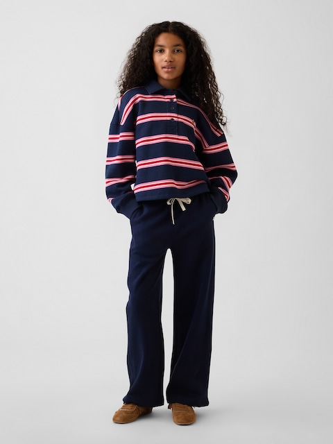 PANTALON DÉCONTRACTÉ EN COTON OUATÉ VINTAGEDOUX POUR ENFANT