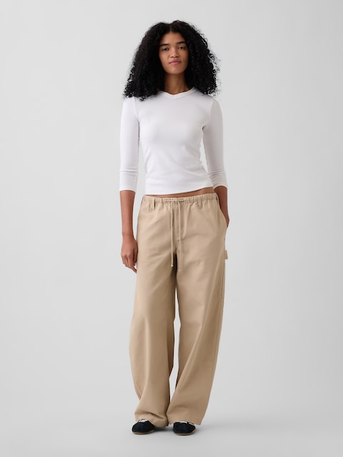 PANTALON CARGO BARIL COUPE BALLON EN TOILE