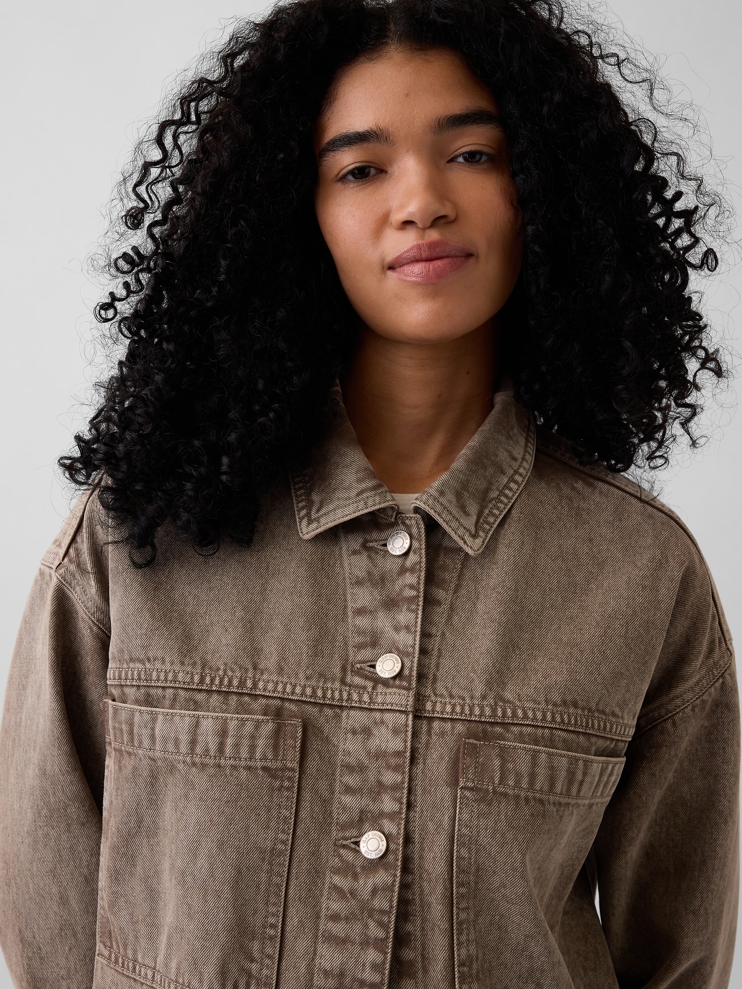 Denim Oversized Shirt Jacket