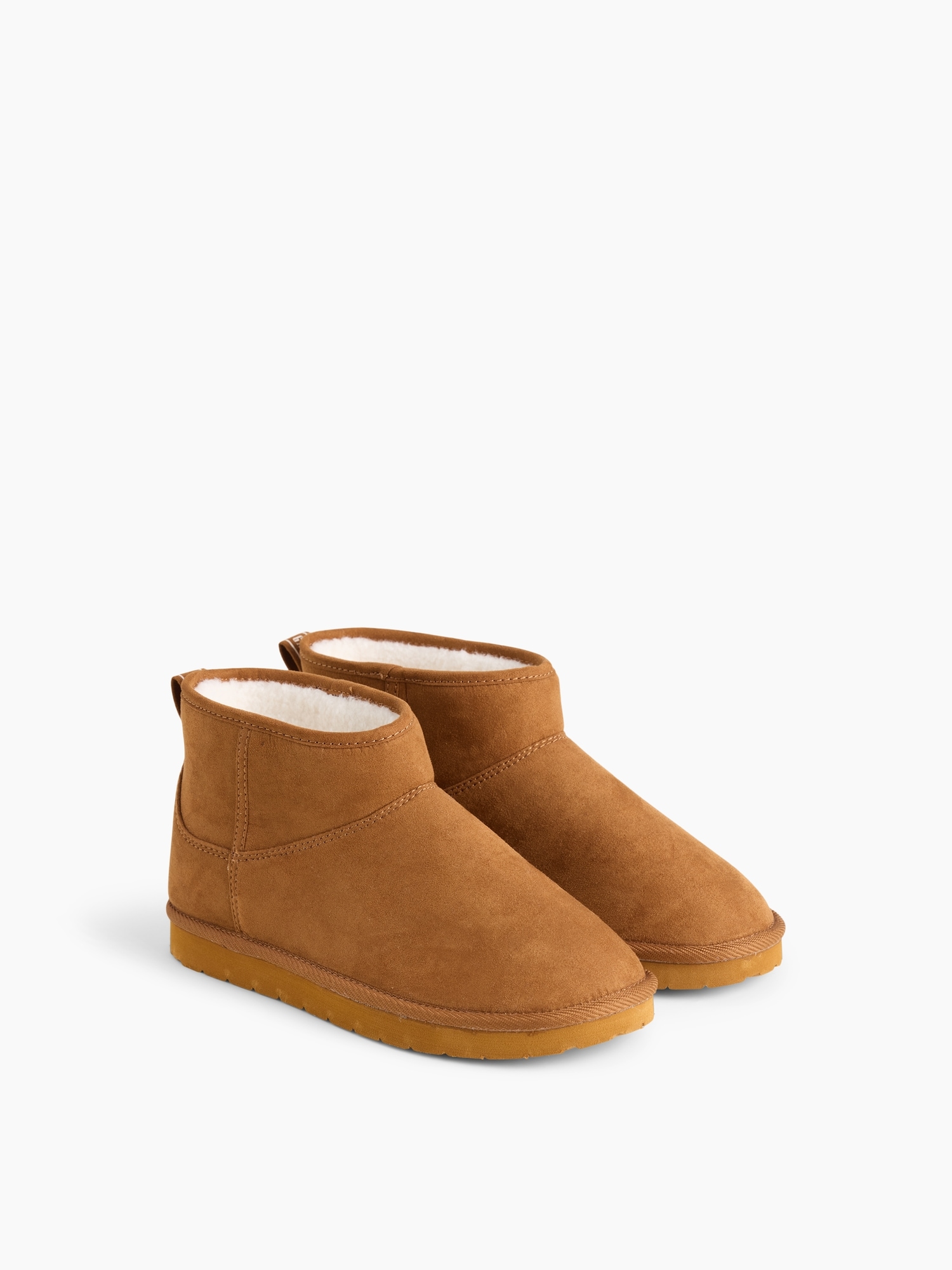 Bottes en suède végane à doublure sherpa pour Enfant