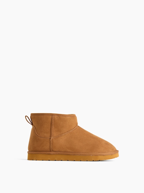 BOTTES EN SUÈDE VÉGANE À DOUBLURE EN SHERPA POUR ENFANT
