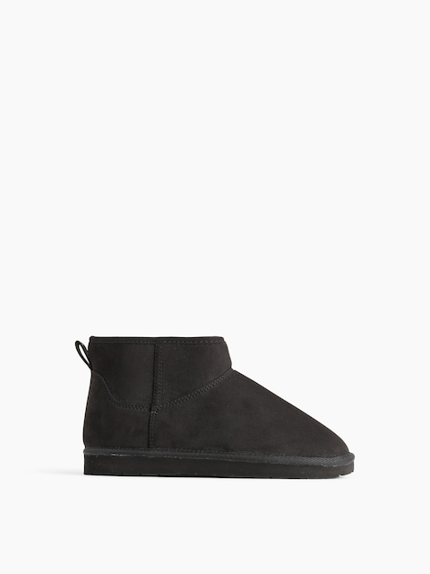 BOTTES EN SUÈDE VÉGANE À DOUBLURE EN SHERPA POUR ENFANT