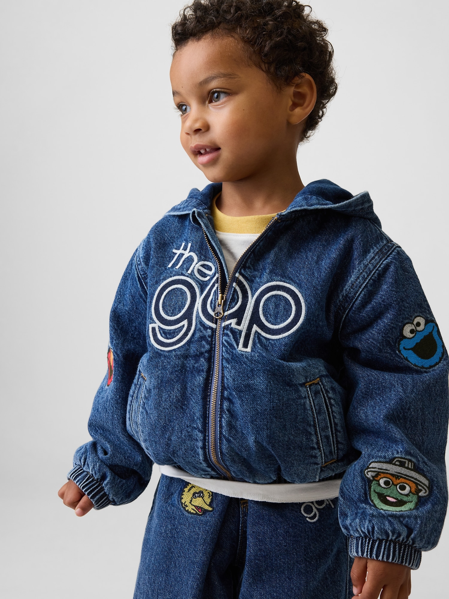 Veste à capuchon en denim Sesame Street pour Bébé et Tout-petit