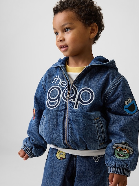 VESTE À CAPUCHON EN DENIM SESAME STREET POUR BÉBÉ ET TOUT-PETIT