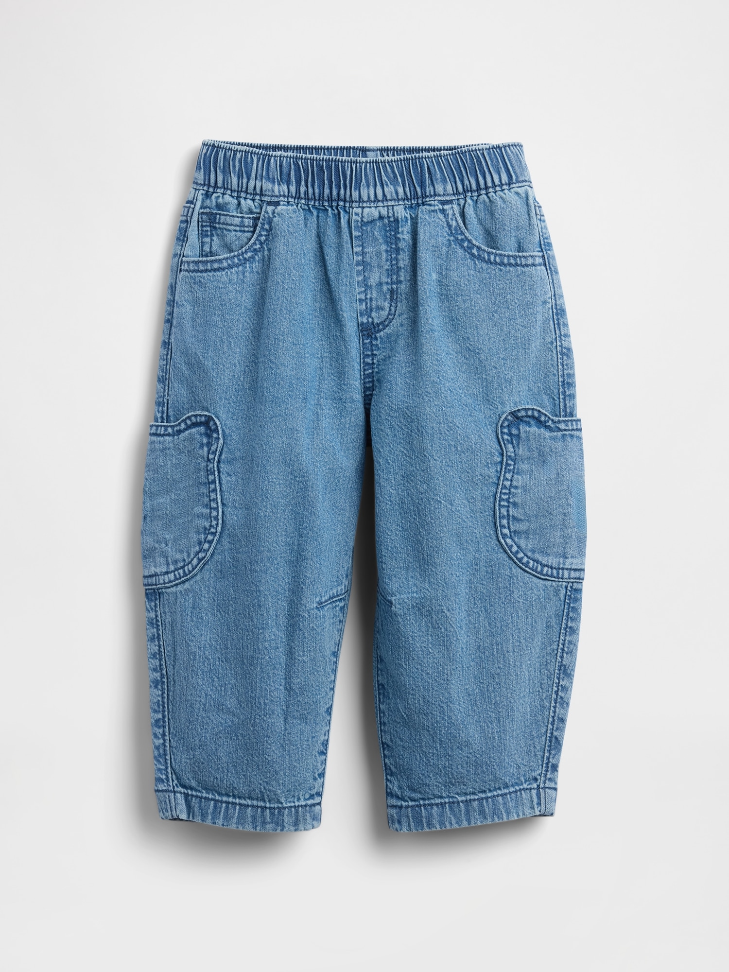 Jean coupe baril à poche en forme de l’ourson Brannan et à taille extensible pour Bébé et Tout-petit