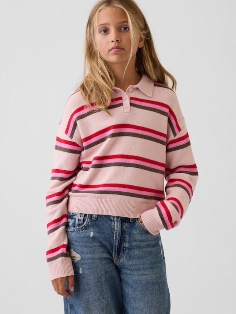 POLO DÉCONTRACTÉ EFFET CACHEMIRE POUR ENFANT