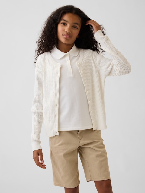 CARDIGAN D'UNIFORME 100 % COTON POUR ENFANT