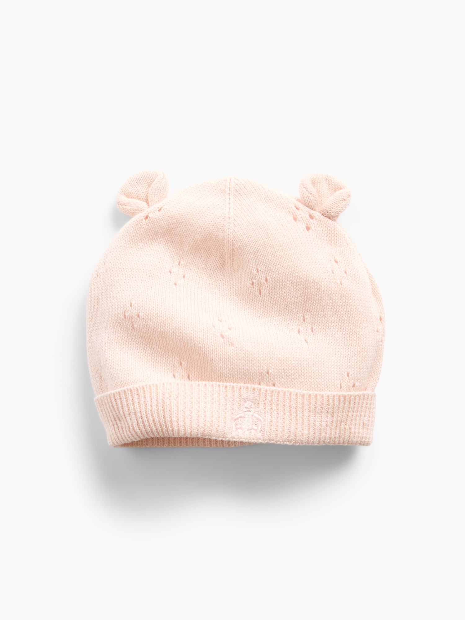 Bonnet d’ourson en tricot pointelle pour Bébé