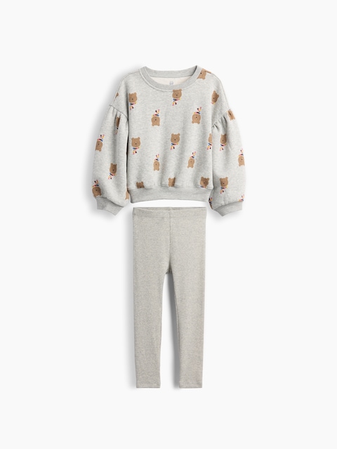 Baby & Toddler Sweatshirt & Rib Leggings Set