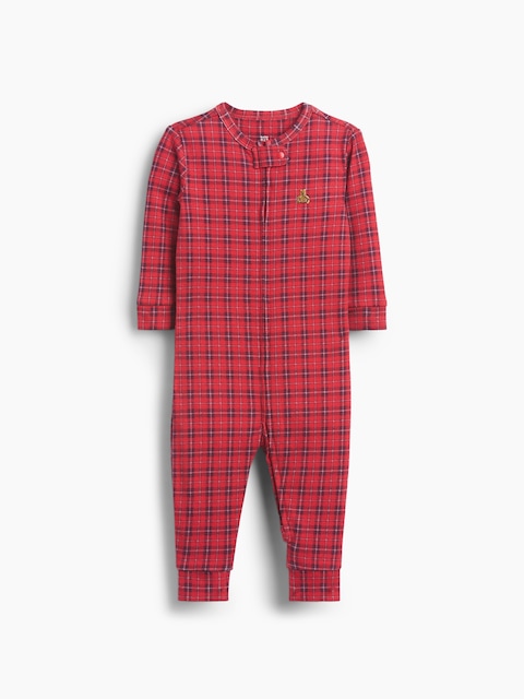 UNE-PIÈCE EN COTON BIOLOGIQUE À MOTIF POUR BÉBÉ ET TOUT-PETIT