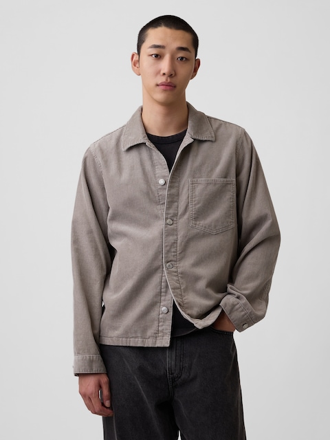 VESTE-CHEMISE EN VELOURS CÔTELÉ