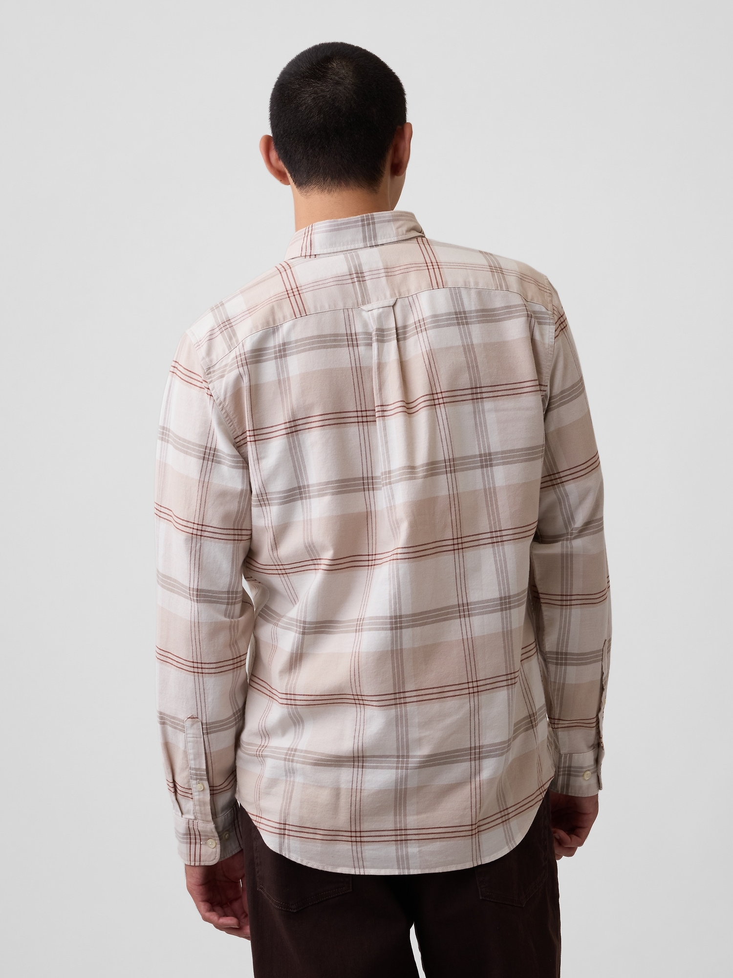 Plaid Oxford Button-Down Shirt