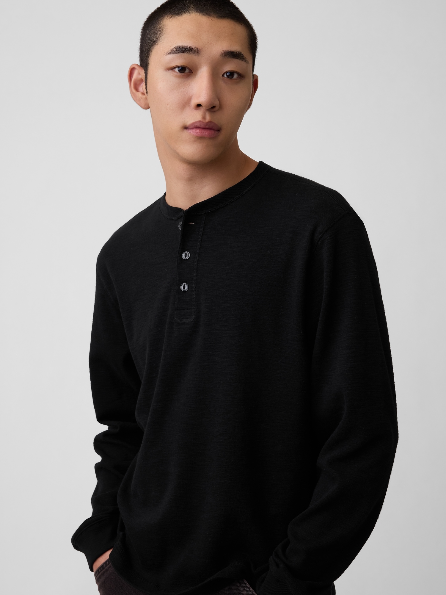 Relaxed Henley T-Shirt