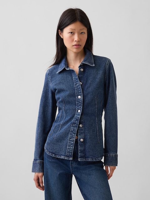 CHEMISIER AJUSTÉ EN DENIM