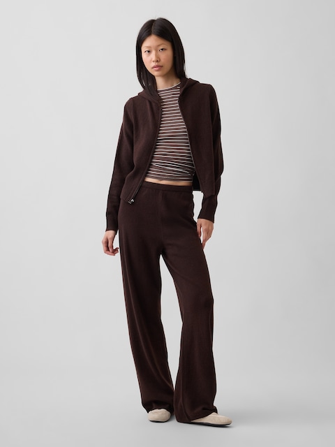 PANTALON AMPLE EFFET CACHEMIRE