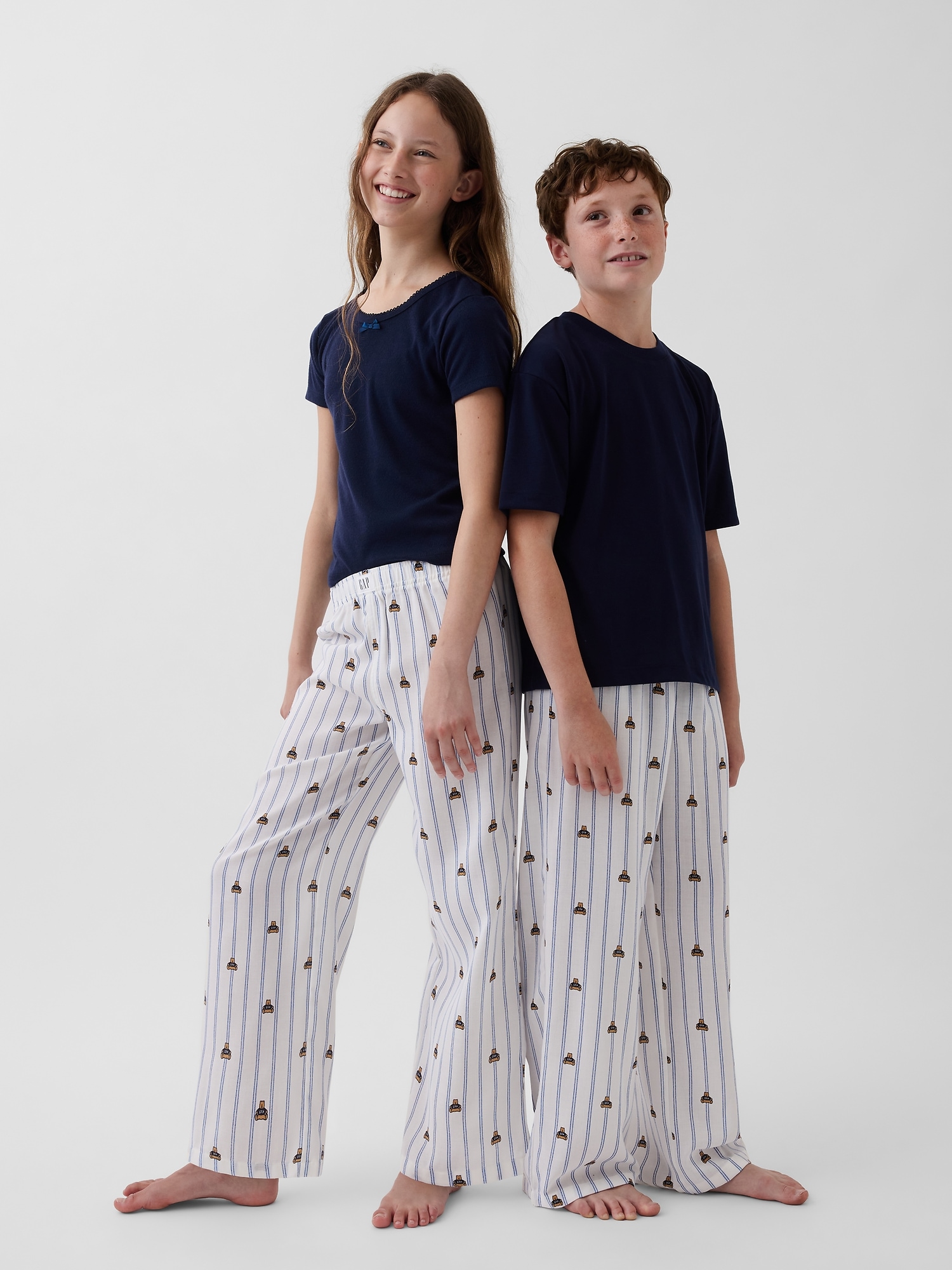 Pantalon de pyjama en flanelle recyclée pour Enfant