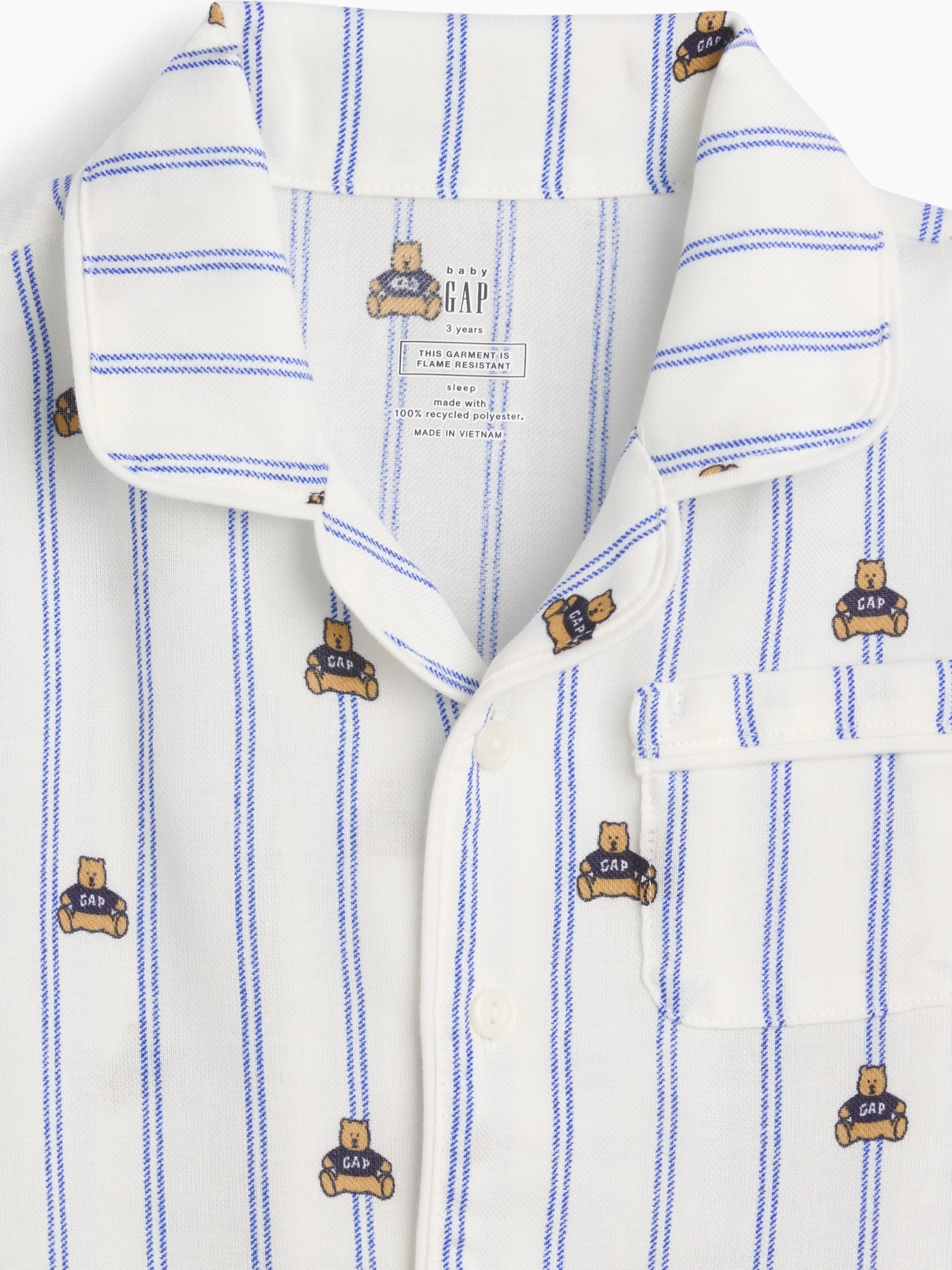 Pyjama en flanelle recyclée pour Bébé et Tout-petit