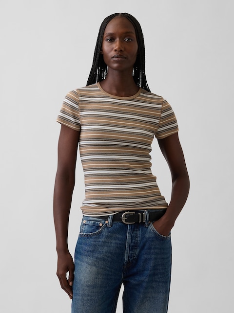 T-SHIRT CÔTELÉ MODERNE