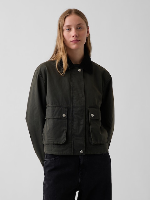VESTE CAMPAGNARDE EN TOILE CIRÉE