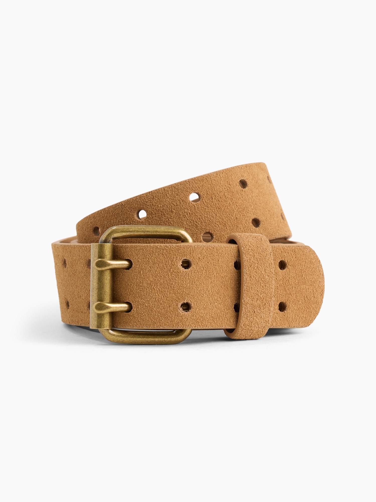 Suede Double-Prong Belt