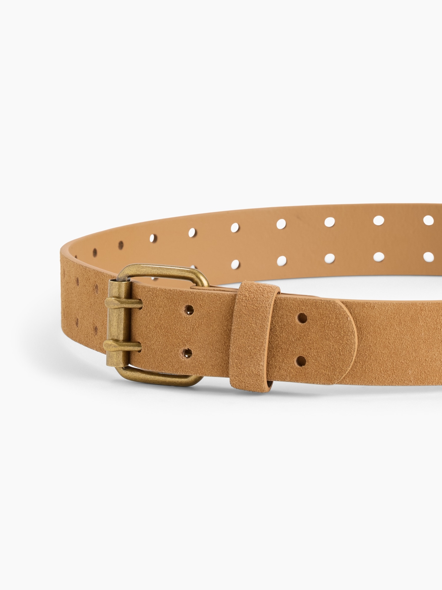 Suede Double-Prong Belt