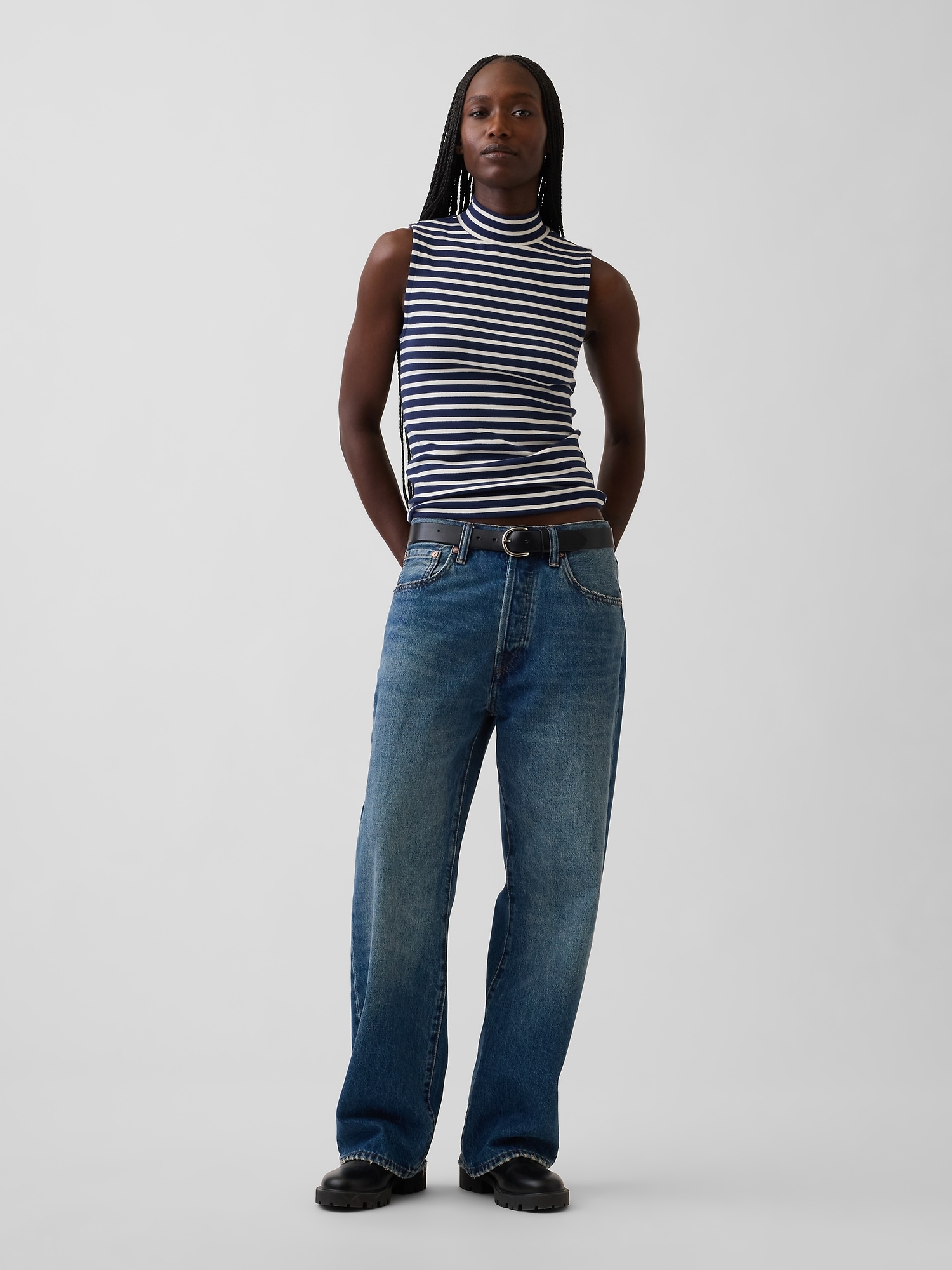 Modern Mockneck Tank Top